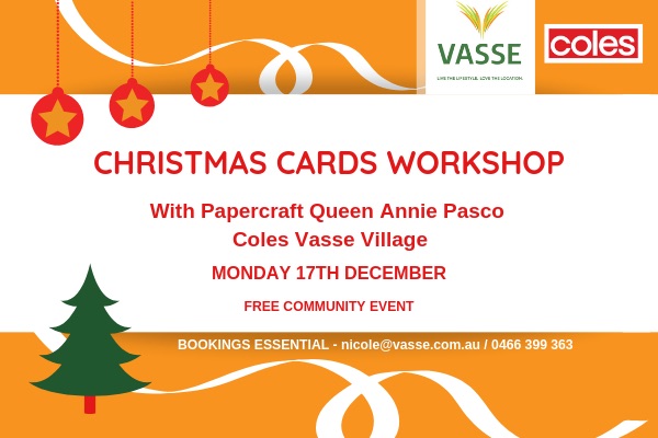 Vasse Christmas Cards Workshop 2018