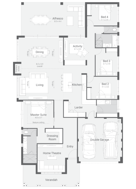 Dale Alcock Vasse Estate House & Land Montauk Floor Plan