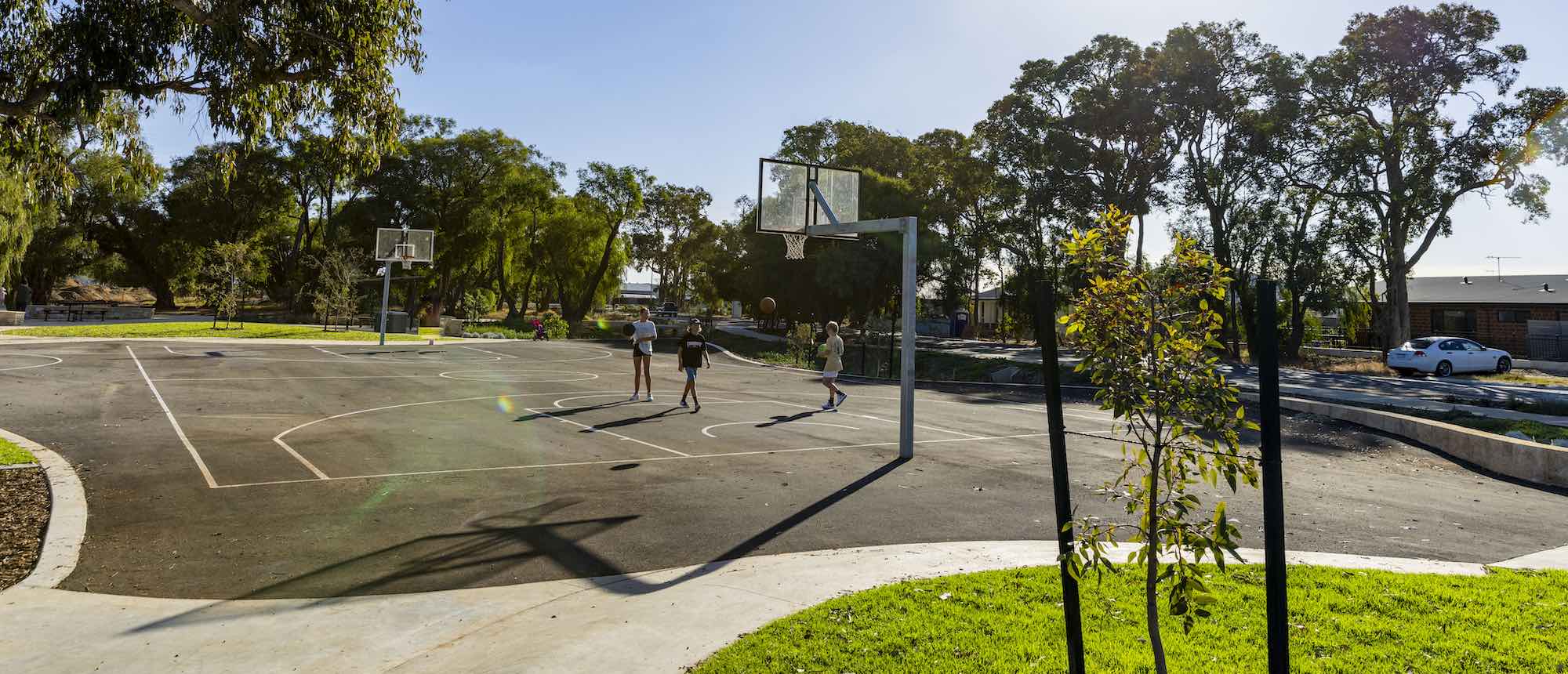 vasse estate land for sale all ages teenagers kids playing sports court basketball